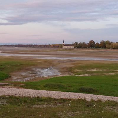 Le lac en hiver - Eglise 